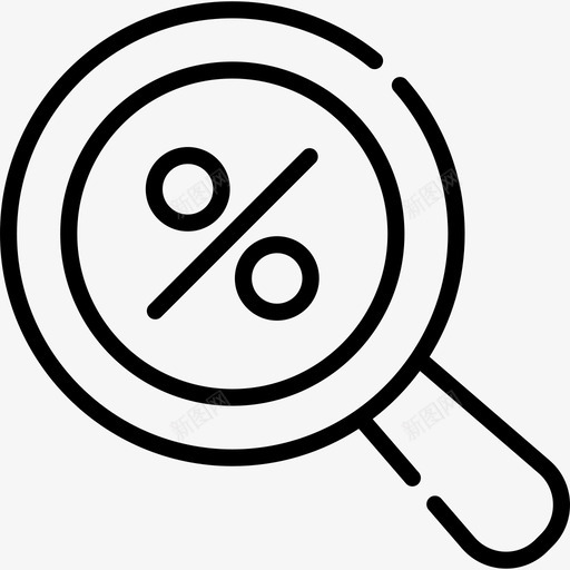 折扣工商管理4直线图标svg_新图网 https://ixintu.com 工商管理 折扣 直线