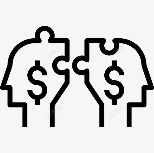 预算众筹34线性图标svg_新图网 https://ixintu.com 众筹 线性 预算
