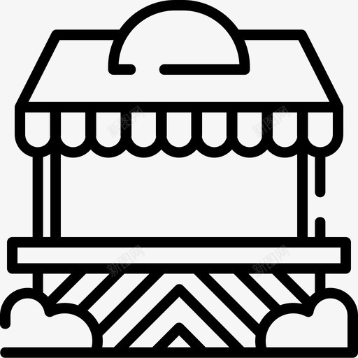 电话亭城市公园14号线性图标svg_新图网 https://ixintu.com 14号 公园 城市 电话亭 线性