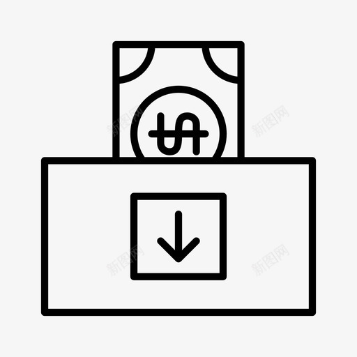 银行存款金融图标svg_新图网 https://ixintu.com 存款 货币 金融 银行