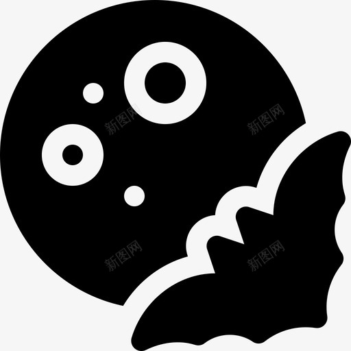 蝙蝠万圣节139填充物图标svg_新图网 https://ixintu.com 万圣节139 填充物 蝙蝠
