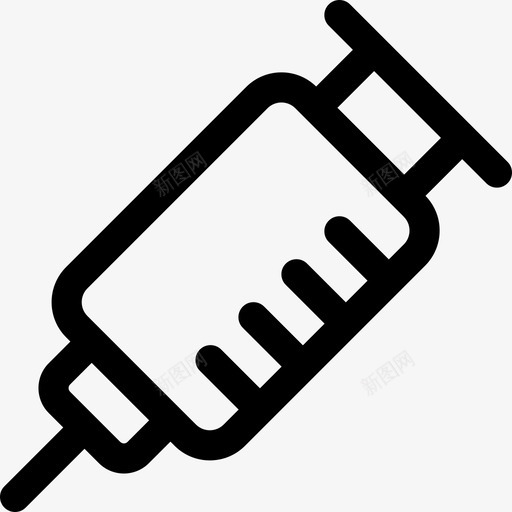 注射器药物30线性图标svg_新图网 https://ixintu.com 注射器 线性 药物