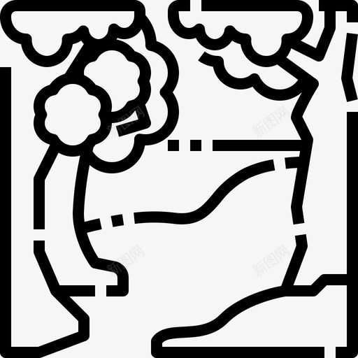森林营地自然图标svg_新图网 https://ixintu.com 景观 树木 森林 植物 自然 营地