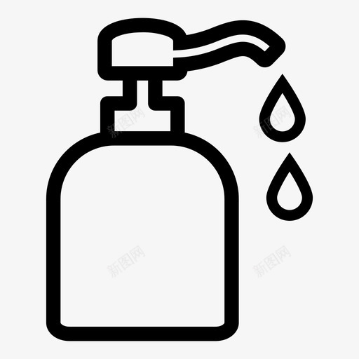 采购产品手肥皂手肥皂分配器图标svg_新图网 https://ixintu.com 产品 分配器 沐浴露 浴室 液体 皂液 肥皂 配件 采购
