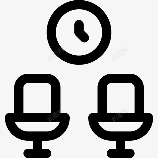 候车室火车站13直线图标svg_新图网 https://ixintu.com 候车室 火车站 直线