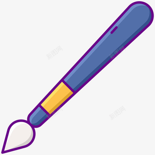 画笔返校101线性颜色图标svg_新图网 https://ixintu.com 画笔 线性 返校 颜色