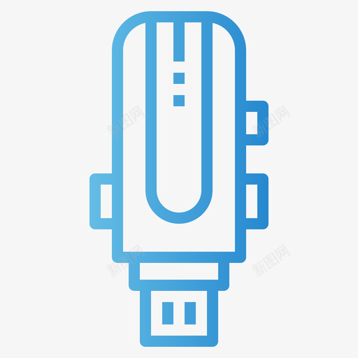 Pendrive32号摄像机渐变图标svg_新图网 https://ixintu.com 32号摄像机 Pendrive 渐变