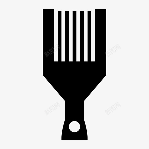 梳子护发用品发夹图标svg_新图网 https://ixintu.com 发夹 发廊 宽齿梳子 护发用品 梳子