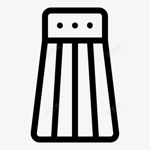 盐瓶调味品食品和餐厅图标svg_新图网 https://ixintu.com 家庭用品 盐瓶 调味品 食品 餐厅