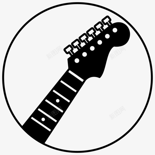 电吉他音乐乐器图标svg_新图网 https://ixintu.com 乐器 吉他 工作室 音乐