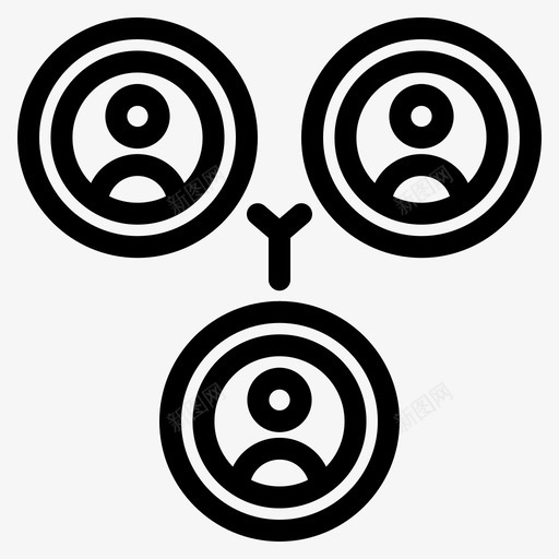关系朋友社交图标svg_新图网 https://ixintu.com 关系 朋友 用户 社交