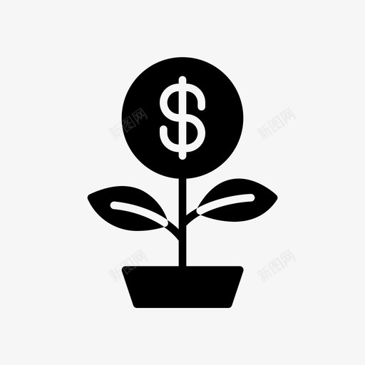 银行利息货币储蓄图标svg_新图网 https://ixintu.com 储蓄 利息 稳健 财务 货币 银行