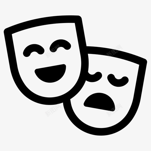 戏剧表演文化图标svg_新图网 https://ixintu.com 戏剧 文化 表演