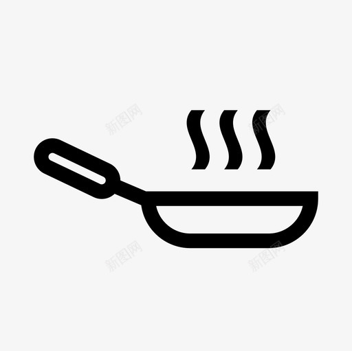 煎锅食品144直式图标svg_新图网 https://ixintu.com 煎锅 直式 食品144