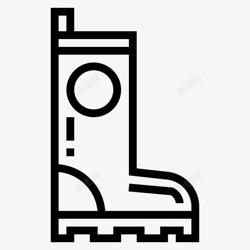 雨靴生态生物线性图标svg_新图网 https://ixintu.com 生态 生物 线性 雨靴