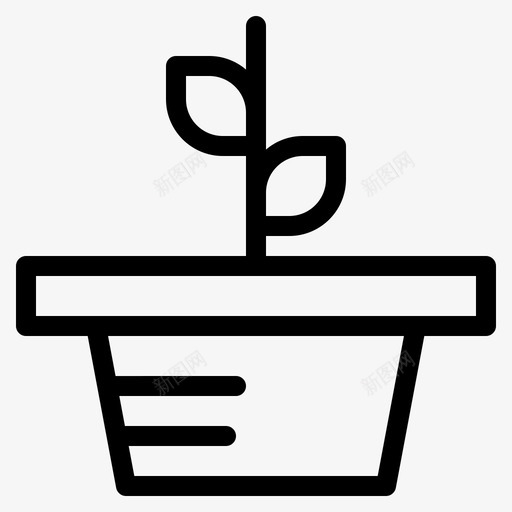生长叶子自然图标svg_新图网 https://ixintu.com 叶子 植物 生长 自然
