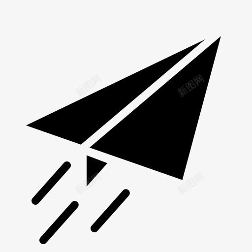 发送飞机童年图标svg_新图网 https://ixintu.com 信息 发送 童年 符号 纸张 通讯 飞机