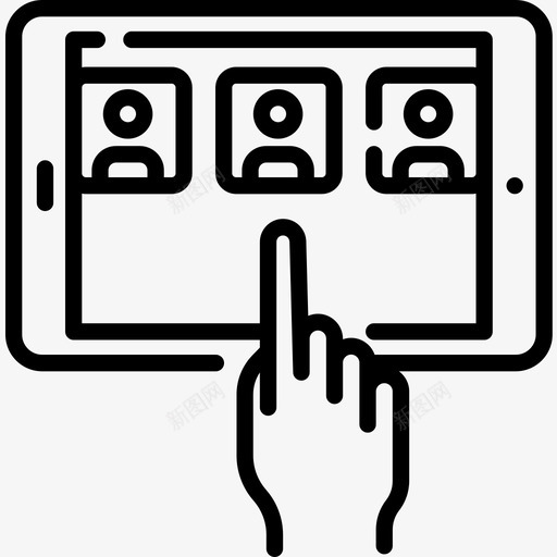 在线投票线性图标svg_新图网 https://ixintu.com 在线投票 线性