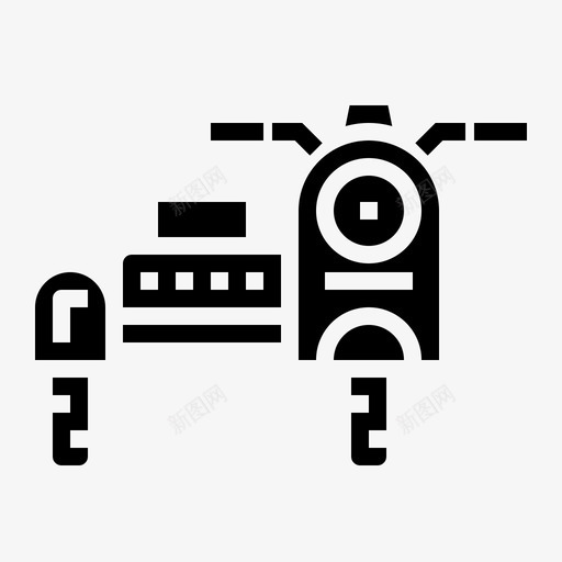侧车摩托车运输工具图标svg_新图网 https://ixintu.com 侧车 摩托车 车辆 运输工具
