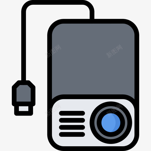迷你投影仪小工具15彩色图标svg_新图网 https://ixintu.com 小工 工具 彩色 投影仪 迷你