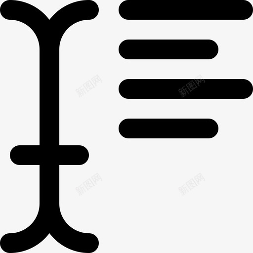 对齐文本选定内容和光标18大纲图标svg_新图网 https://ixintu.com 光标 内容 大纲 对齐 文本 选定