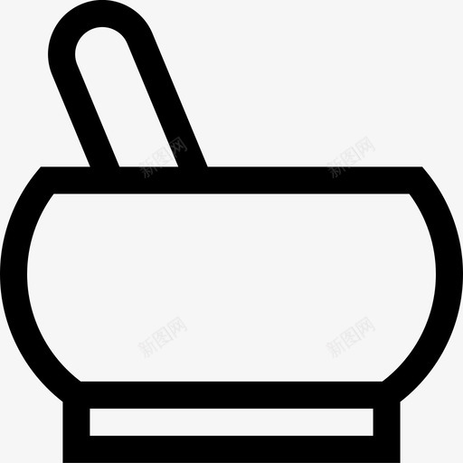 药方草药凡人药图标svg_新图网 https://ixintu.com 凡人药 水疗 研钵和杵 草药 药方 酒馆