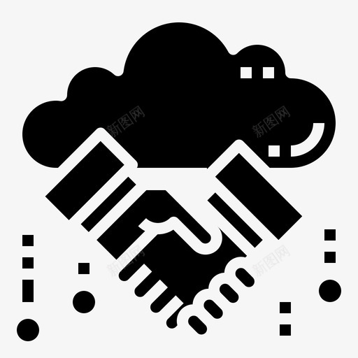 合伙企业fintech26填充图标svg_新图网 https://ixintu.com fintech 企业 合伙 填充