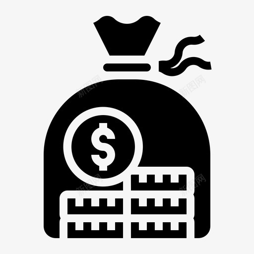 钱袋付款方式16填充图标svg_新图网 https://ixintu.com 付款 付款方 填充 方式 钱袋