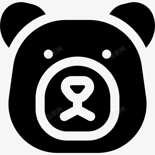 北极熊冬季66填充图标svg_新图网 https://ixintu.com 冬季66 北极熊 填充