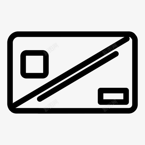 信用卡银行卡商务卡图标svg_新图网 https://ixintu.com 信用卡 借记卡 商务卡 维萨卡 银行卡
