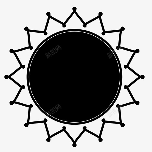 太阳抽象艺术光图标svg_新图网 https://ixintu.com 光 太阳 太阳和花 抽象艺术 曼陀罗 阳光