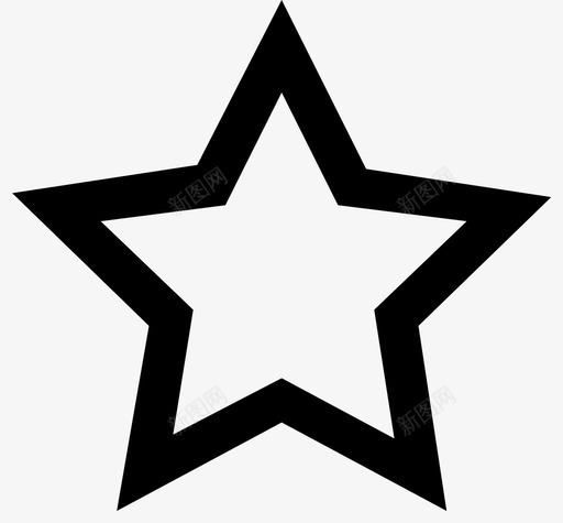 星星未点亮svg_新图网 https://ixintu.com 星星未点亮
