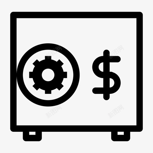储物柜钱钱保险箱保险箱钱图标svg_新图网 https://ixintu.com 保险箱钱 储物柜钱 用户界面粗体 钱保险箱