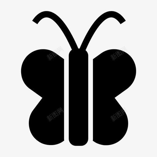 蝴蝶动物花图标svg_新图网 https://ixintu.com 动物 爱情 蜂蜜 蝴蝶 雕文