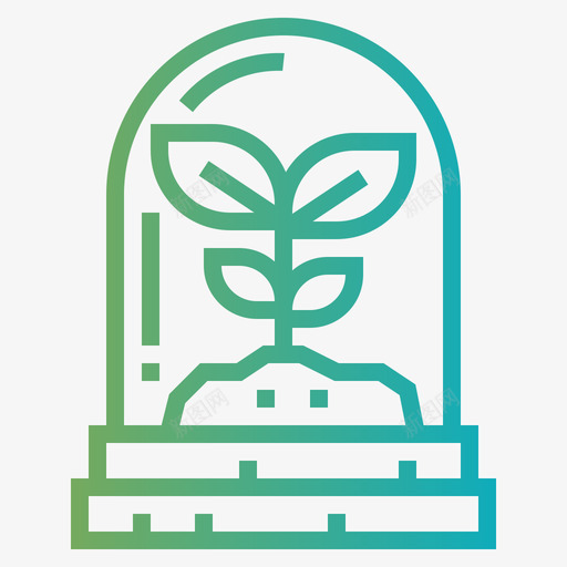 植物生态生物1梯度图标svg_新图网 https://ixintu.com 梯度 植物 生态 生物