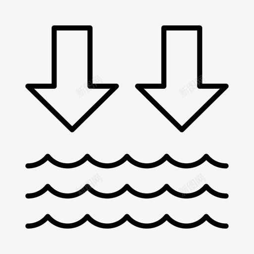 海平面环境海洋图标svg_新图网 https://ixintu.com 再生 可再 持续 海平面 海洋 环境 生态