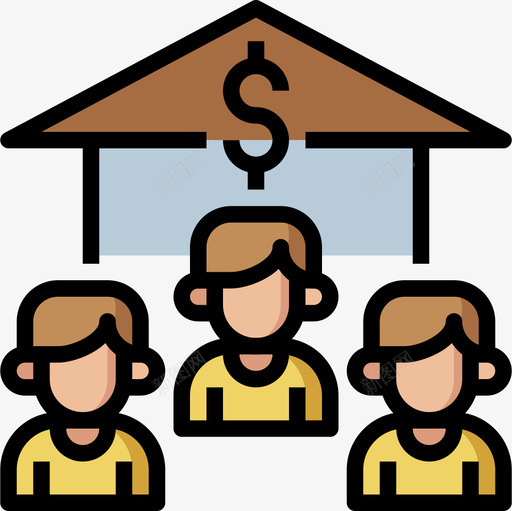 商业和金融众筹35线性颜色图标svg_新图网 https://ixintu.com 众筹 商业 线性 金融 颜色