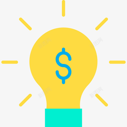 Idea金融118扁平图标svg_新图网 https://ixintu.com Idea 扁平 金融