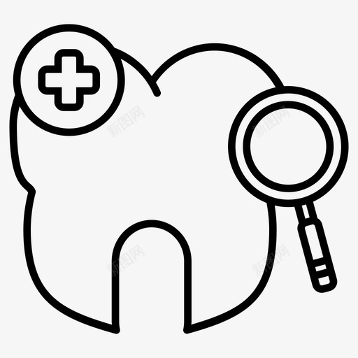 牙齿护理牙科牙医图标svg_新图网 https://ixintu.com 健康 护理 牙医 牙科 牙齿
