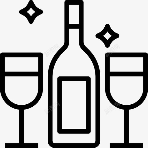 酒精夏季64线性图标svg_新图网 https://ixintu.com 夏季 线性 酒精