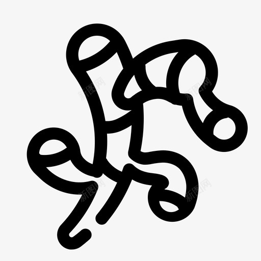 生姜有机蔬菜图标svg_新图网 https://ixintu.com 有机 概述 生姜 素食 蔬菜