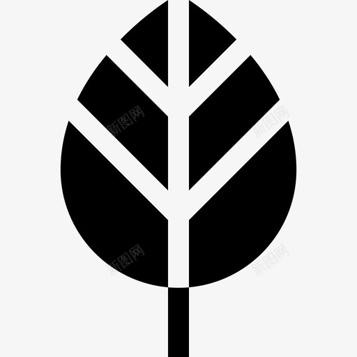 叶秋天自然19填充图标svg_新图网 https://ixintu.com 叶 填充 秋天自然19