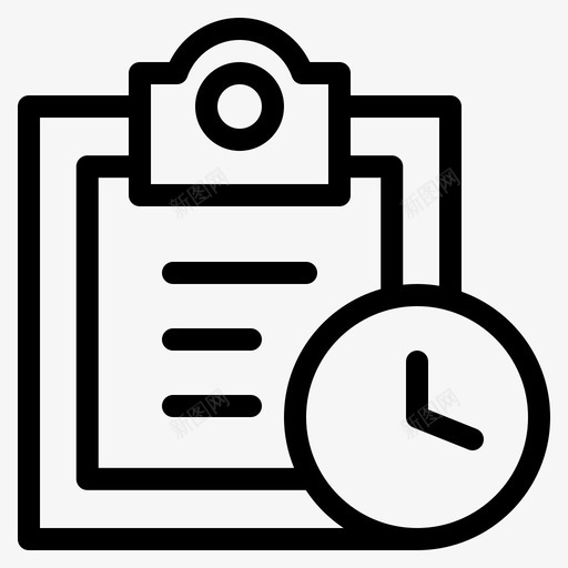 截止日期剪贴板任务图标svg_新图网 https://ixintu.com 事项 任务 剪贴板 多媒体 待办 截止 截止日 日期