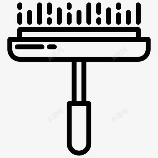 窗户清洁家庭护理1线性图标svg_新图网 https://ixintu.com 家庭护理 清洁 窗户 线性