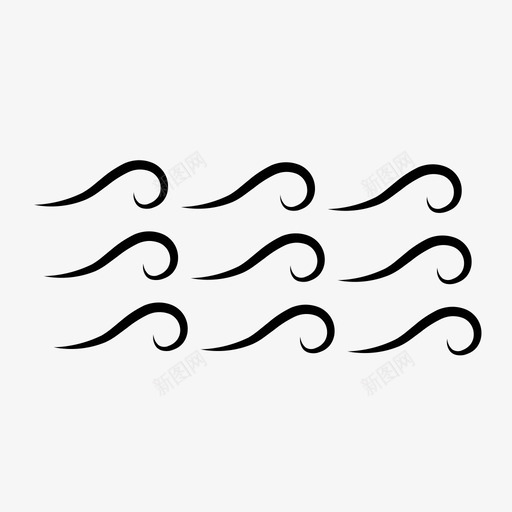 波浪日本海洋图标svg_新图网 https://ixintu.com 日本 波浪 海洋