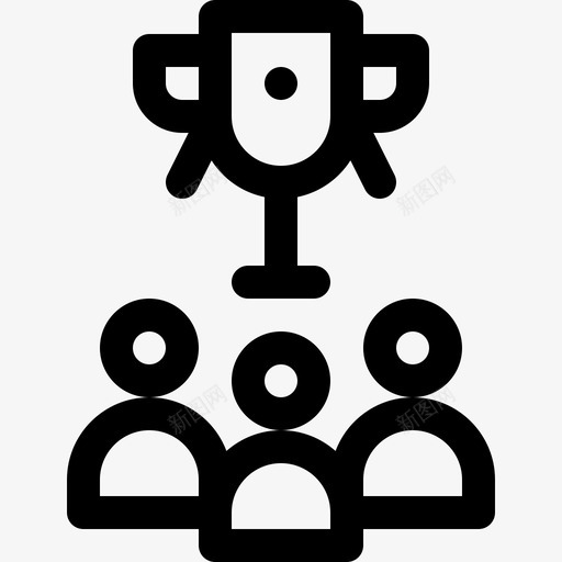 团队合作人力资源66直线型图标svg_新图网 https://ixintu.com 人力资源 合作 团队 直线 线型