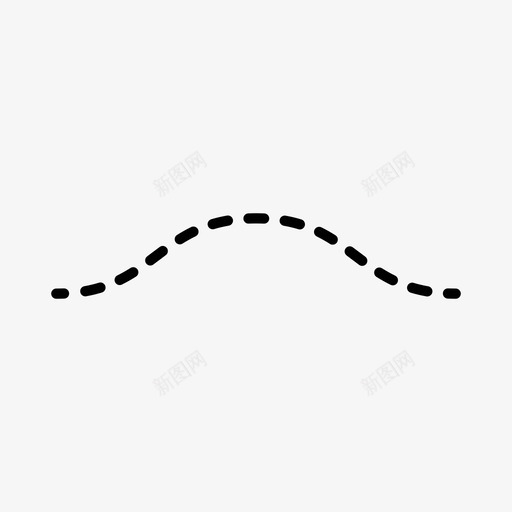 虚线点波图标svg_新图网 https://ixintu.com 波 点 线 虚线