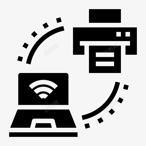 打印机计算机技术21填充图标svg_新图网 https://ixintu.com 填充 打印机 技术 计算机