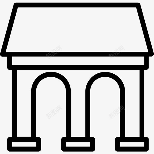 展馆覆盖物穹顶图标svg_新图网 https://ixintu.com 内部和建筑1 圆形大厅 展馆 穹顶 结构 覆盖物