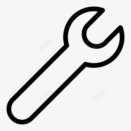 扳手维护维修图标svg_新图网 https://ixintu.com 工具 扳手 数据库配置和安全ol 维修 维护